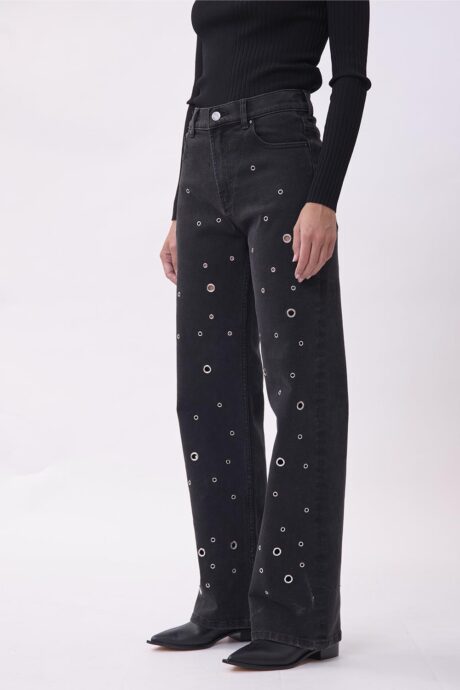 JEANS WIDE OJALILLOS VICTORIA - Imagen 5
