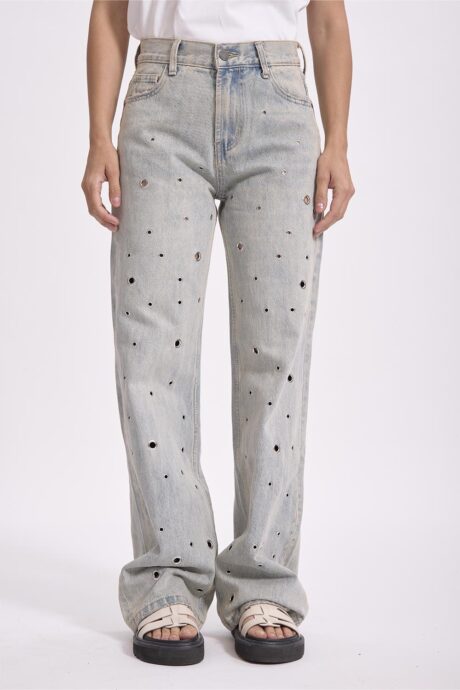 JEANS WIDE OJALILLOS VICTORIA - Imagen 3