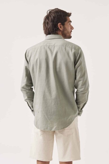 Camisa regular lino Alberto - Imagen 9
