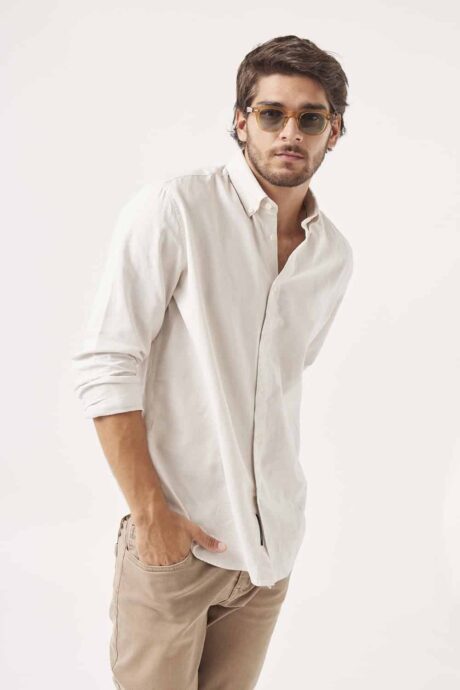 Camisa regular lino Alberto - Imagen 13