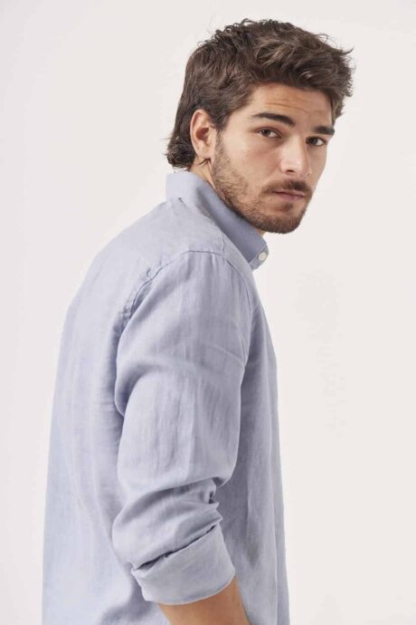 Camisa regular lino Alberto - Imagen 11