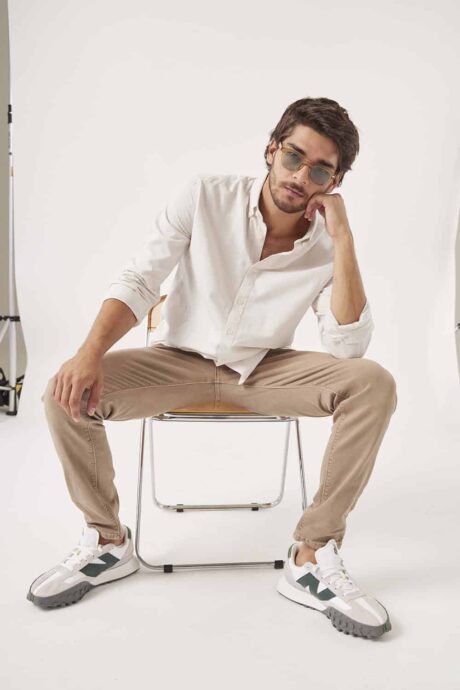 Camisa regular lino Alberto - Imagen 4
