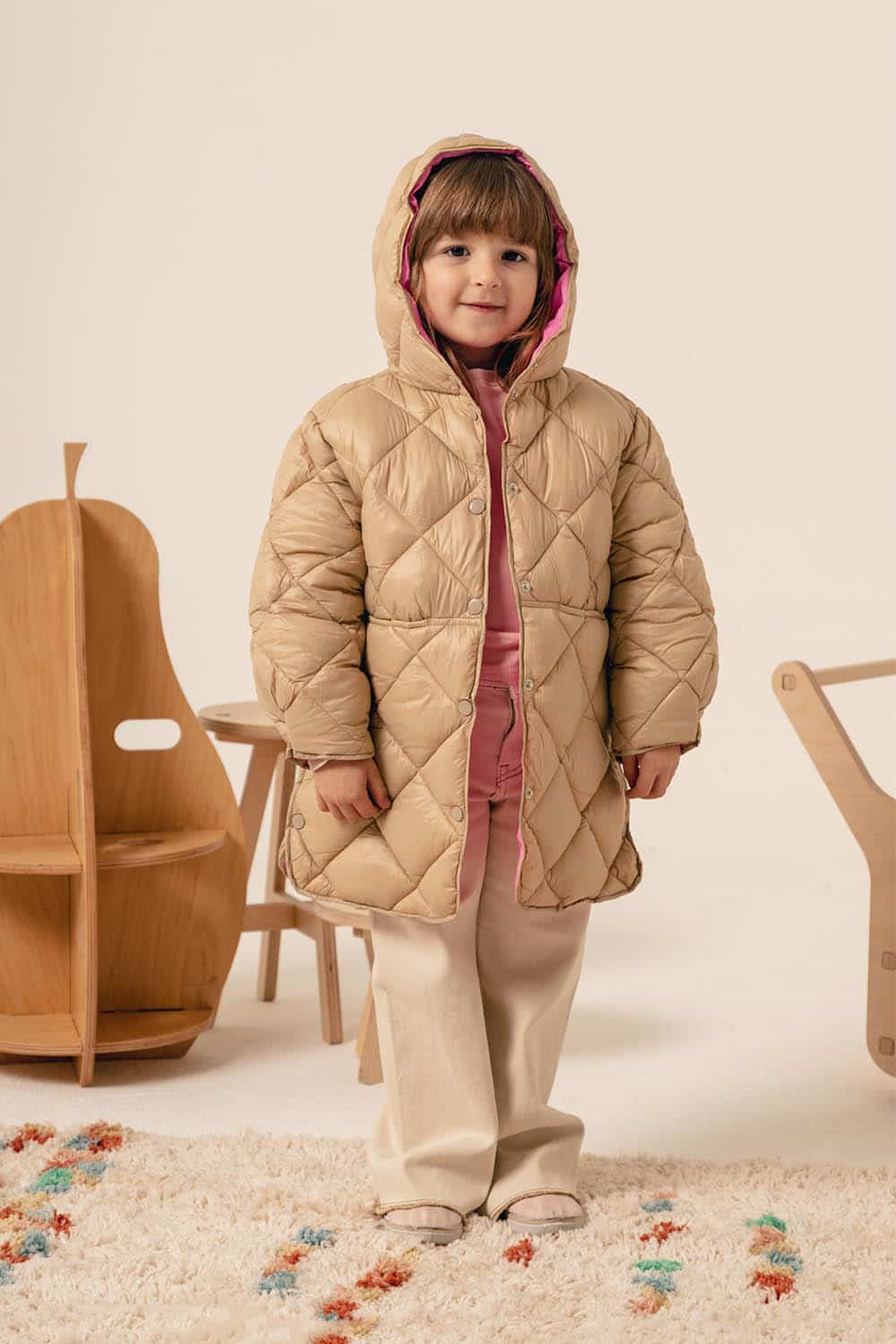 CMG3 (5) CAMPERA ACOLCHADA CARAMEL - Imagen 1