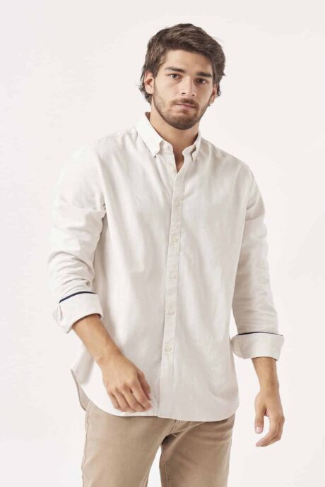 Camisa regular lino Alberto - Imagen 5