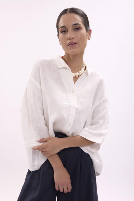 CAMISA LINO LILIA - Imagen 5