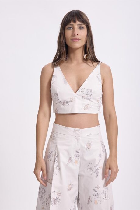 TOP CROP ESTAMPA ORNELLA