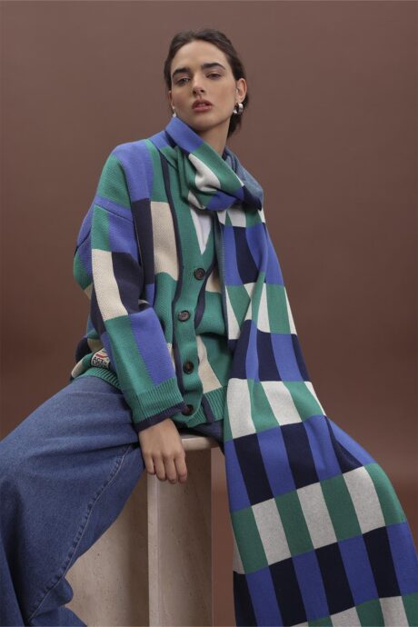 BUFANDA JACQUARD AVOCADO - Imagen 3