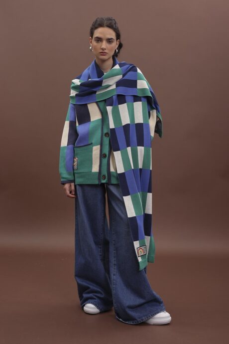 BUFANDA JACQUARD AVOCADO - Imagen 2