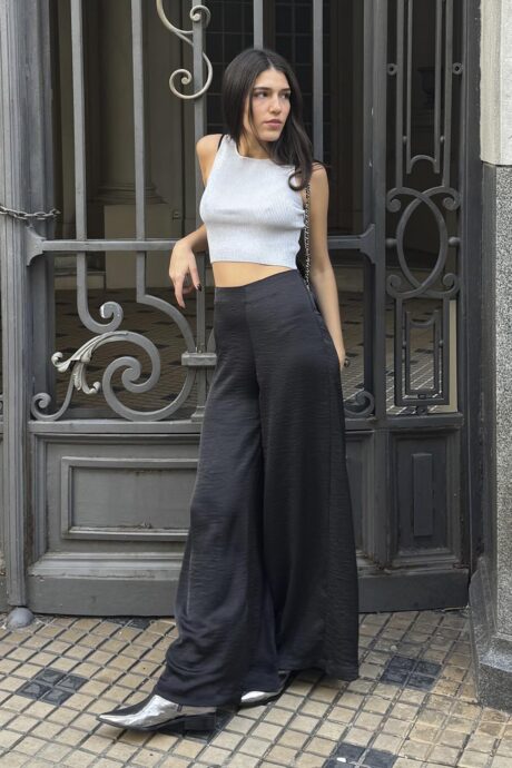 PANTALON SATEN LILA - Imagen 3