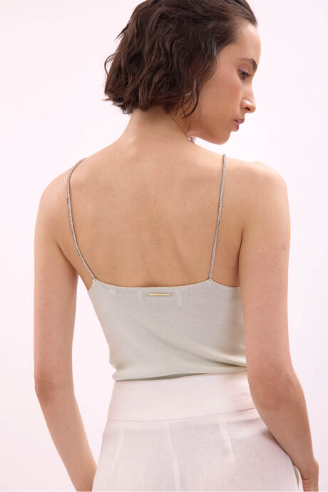 BLUSA TEJIDA DETALLE STRASS NICOLE - Imagen 8