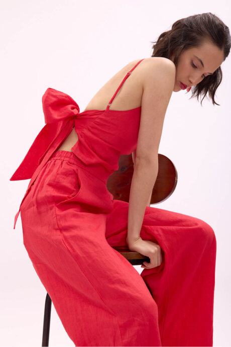 CROP TOP LINO CLARISA - Imagen 3