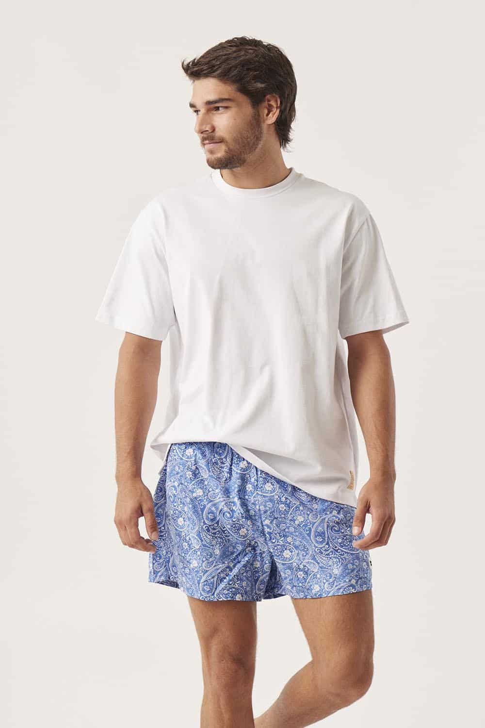 TSH460, BAH112_0001_TSH460 BLANCO, BAH112 AZUL (35) SHORT DE BAÑO JILLIAN - Imagen 1