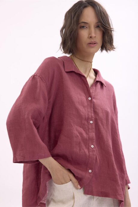 CAMISA LINO LILIA - Imagen 3