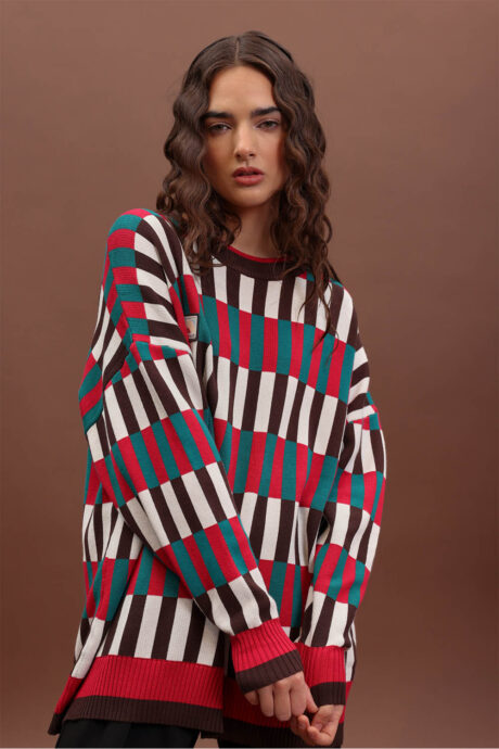 SWEATER JACQUARD BEGONIA