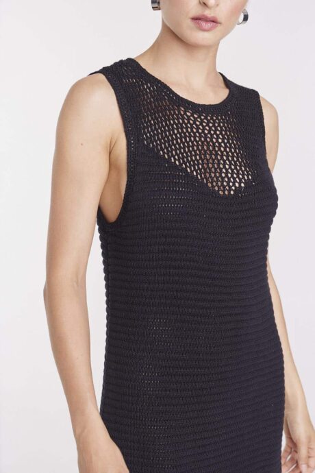 VESTIDO PUNTO CROCHET TAMARA - Imagen 6