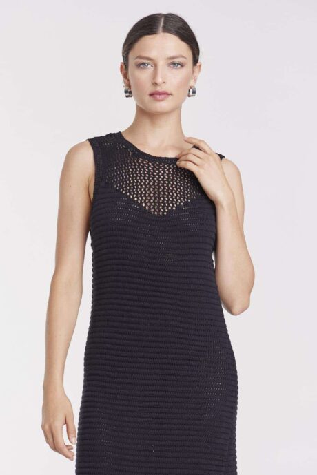 VESTIDO PUNTO CROCHET TAMARA - Imagen 7