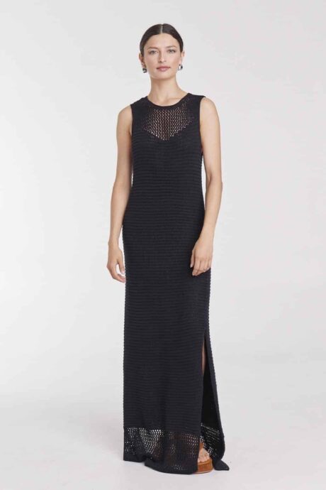 VESTIDO PUNTO CROCHET TAMARA - Imagen 4