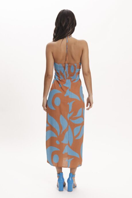 VESTIDO CUT OUT ESTAMPA KRISTA - Imagen 8