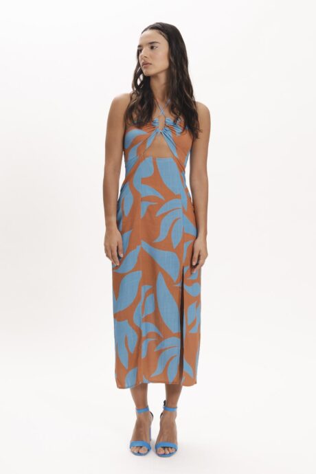 VESTIDO CUT OUT ESTAMPA KRISTA - Imagen 7