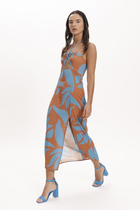 VESTIDO CUT OUT ESTAMPA KRISTA - Imagen 6