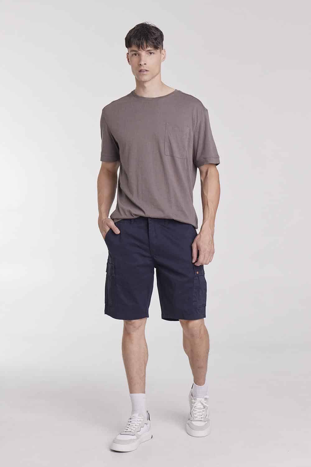 BEH138_0008_TSH463 GRIS, BEH138 NAVY (3) BERMUDA BOSSE - Imagen 1