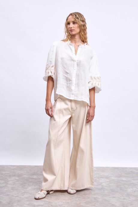 BLUSA APLIQUES CALA - Imagen 4