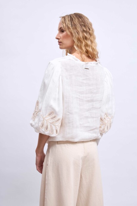 BLUSA APLIQUES CALA - Imagen 7