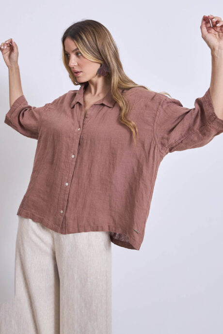 CAMISA LINO LILIA - Imagen 7