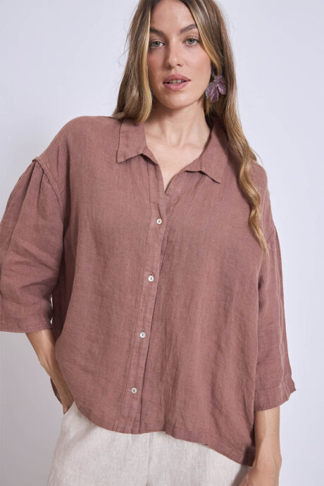 CAMISA LINO LILIA - Imagen 6