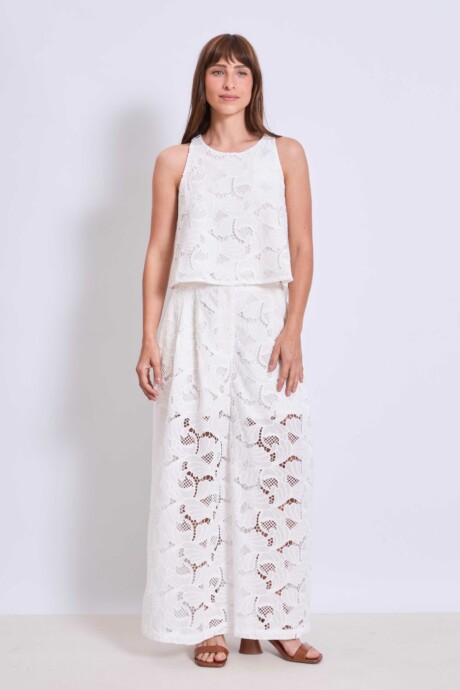 PANTALON BRODERIE PIERINA