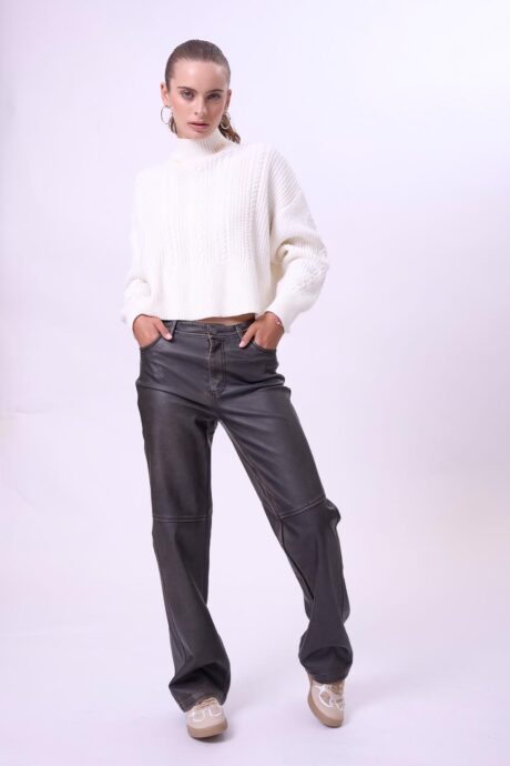 PANTALON EFECTO PIEL POLLY - Imagen 4