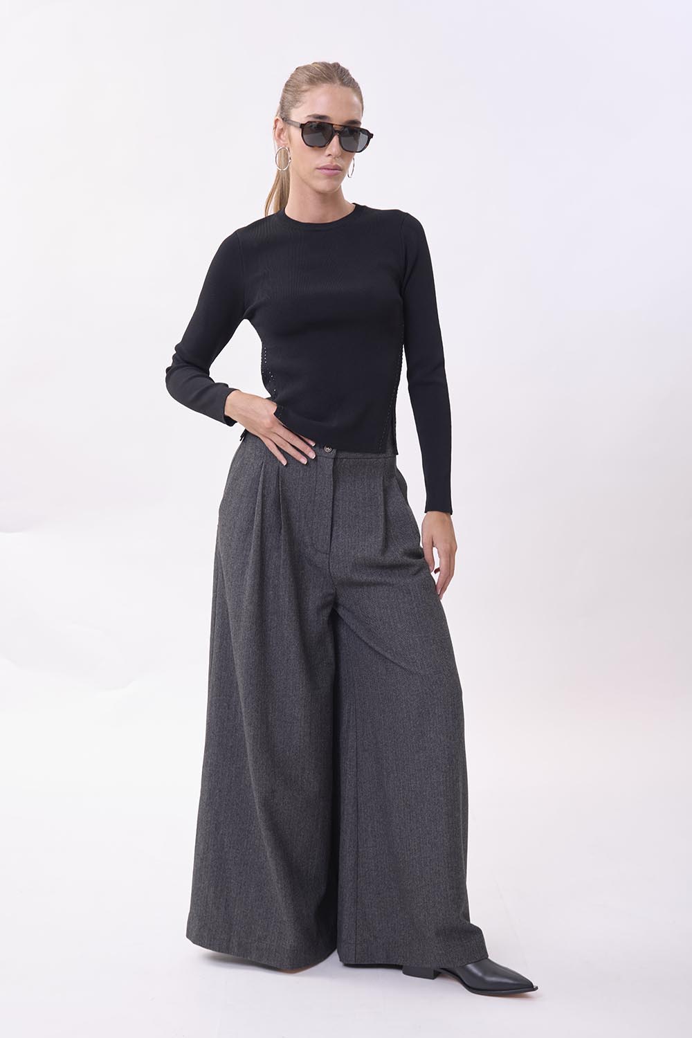 PUM507W5 _0001_PAM261BW5,CPUM507W5 (14) SWEATER PUNTO DANA - Imagen 1