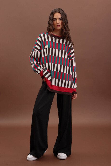 SWEATER JACQUARD BEGONIA - Imagen 2