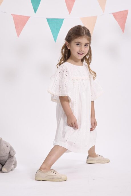 VESTIDO BRODERIE LIME - Imagen 4