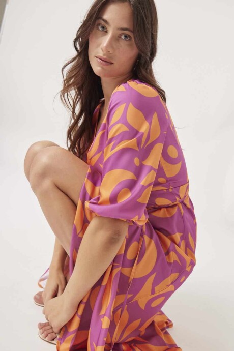 Vestido cruzado estampa Rusell - Imagen 6