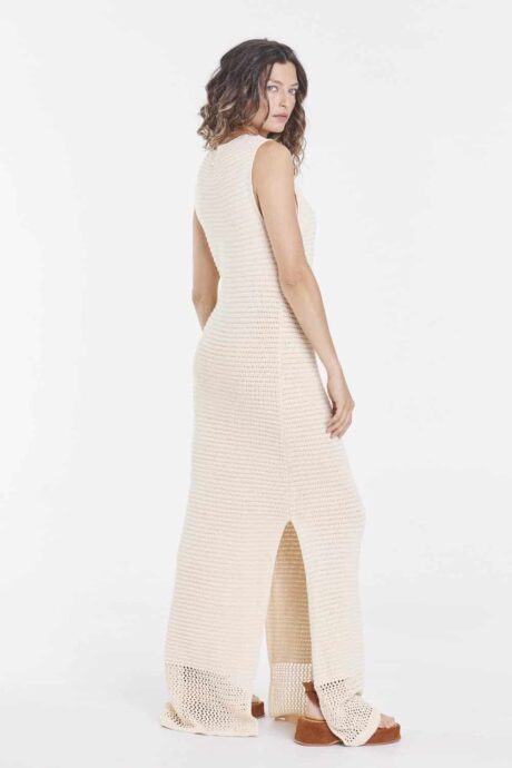 VESTIDO PUNTO CROCHET TAMARA - Imagen 3