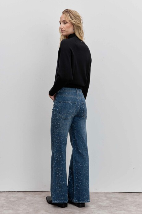 JEANS WIDE STRASS MORA - Imagen 5