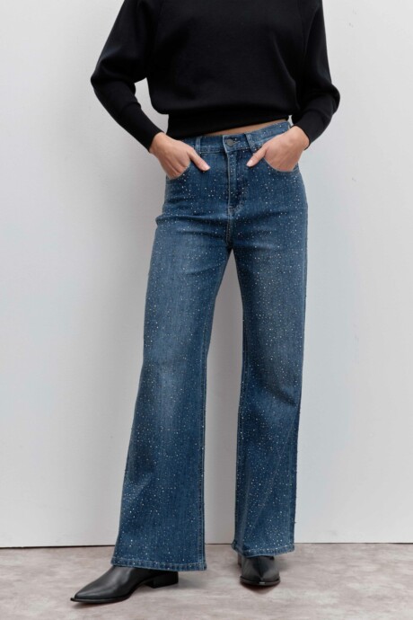 JEANS WIDE STRASS MORA - Imagen 4