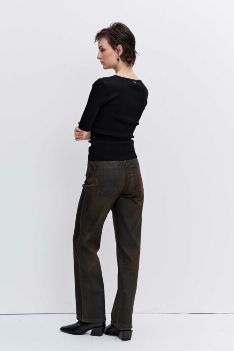 JEANS WIDE ENGOMADO ANABIA - Imagen 4