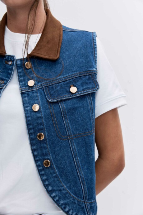 CHALECO DENIM AROA - Imagen 7