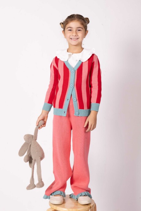 CARDIGAN JACQUARD MILKSHAKE