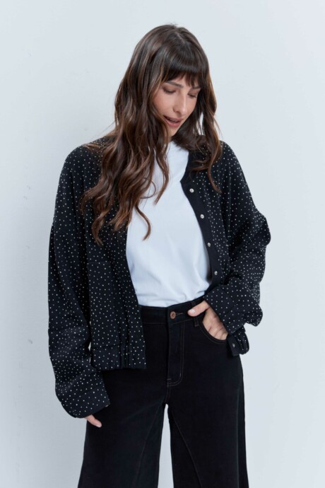 BOMBER PUNTO APLIQUES MAREEN - Imagen 4