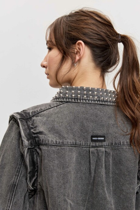 CAZADORA DENIM TACHAS ELINA - Imagen 11