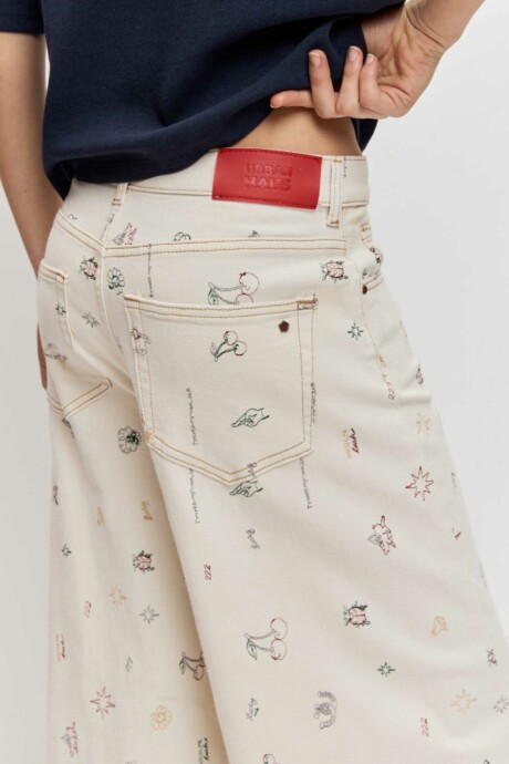 JEANS WIDE BORDADOS INDALECIA - Imagen 7