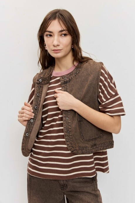 CHALECO DENIM AROA - Imagen 5