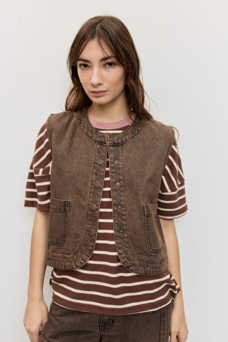 CHALECO DENIM AROA - Imagen 6