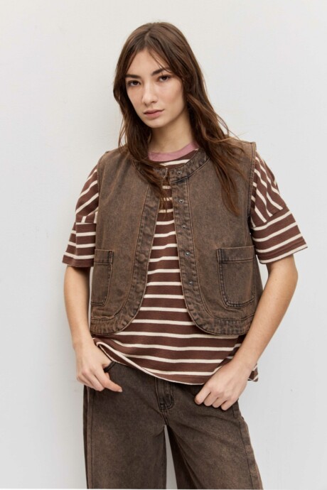 CHALECO DENIM AROA - Imagen 4