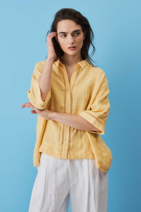 CAMISA LINO LILIA - Imagen 3